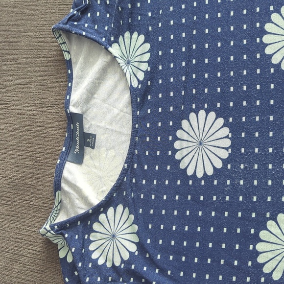 ModCloth Daisy Ensemble Observation Knit Floral Blue Dress Women’s Size S - Picture 3 of 3